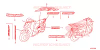 AUTOCOLLANTS pour Honda SH 150 ABS SPECIAL 2E de 2013