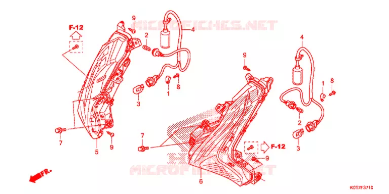 CLIGNOTANT AVANT Honda SCOOTER 150 SH 2013  SH150AD