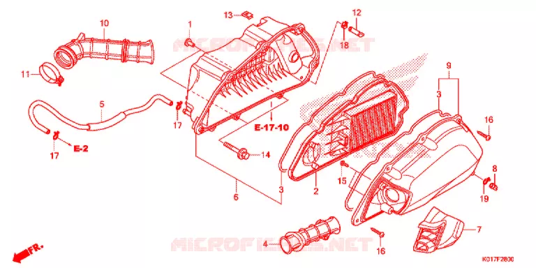 FILTRE A AIR Honda SCOOTER 150 SH 2013  SH150AD
