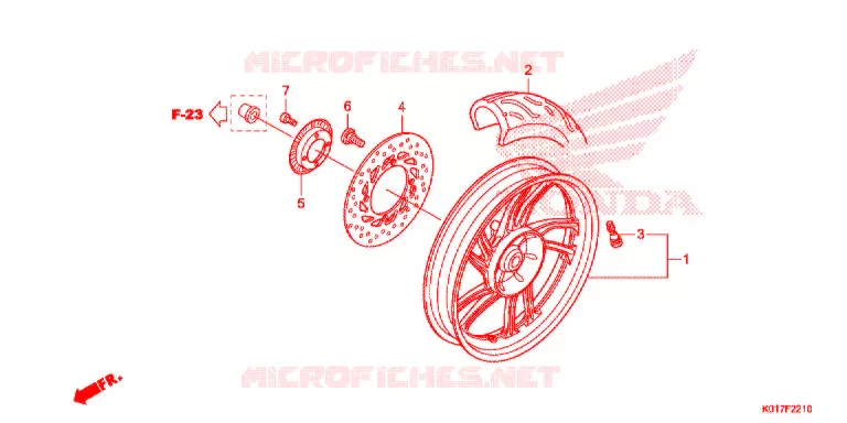 ROUE ARRIERE Honda SCOOTER 150 SH 2013  SH150AD