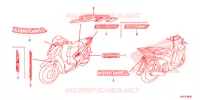 AUTOCOLLANTS pour Honda SH 150 ABS D SPECIAL 5ED de 2013