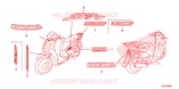 AUTOCOLLANTS pour Honda SH 150 ABS D de 2013