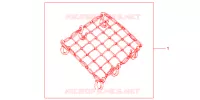 FILET BAGAGES NOIR pour Honda SH 150 ABS D de 2013