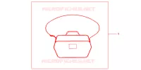 SAC INTERIEUR DE TOP CASE pour Honda SH 150 ABS D de 2013