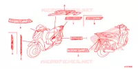 AUTOCOLLANTS pour Honda SH 150 ABS D de 2013