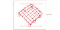 FILET BAGAGES NOIR pour Honda SH 150 ABS D de 2013