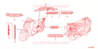 AUTOCOLLANTS pour Honda SH 150 D SPECIAL 2E de 2013