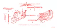 AUTOCOLLANTS pour Honda SH 150 D SPECIAL 3ED de 2013
