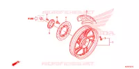ROUE ARRIERE pour Honda SH 150 D SPECIAL 3F de 2013