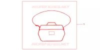 SAC INTERIEUR DE TOP CASE pour Honda SH 150 D SPECIAL 3F de 2013