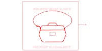 SAC INTERIEUR DE TOP CASE pour Honda SH 150 D de 2013