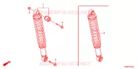 AMORTISSEUR ARRIERE pour Honda TRX 250 FOURTRAX RECON Electric Shift de 2011