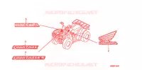 AUTOCOLLANTS pour Honda TRX 250 FOURTRAX RECON Electric Shift de 2011