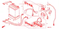 BATTERIE pour Honda TRX 250 FOURTRAX RECON Electric Shift de 2011