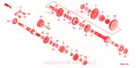 BOITE DE VITESSES pour Honda TRX 250 FOURTRAX RECON Electric Shift de 2011