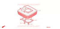 CYLINDRE pour Honda TRX 250 FOURTRAX RECON Electric Shift de 2011