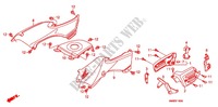 CARENAGE ARRIERE pour Honda TRX 250 FOURTRAX RECON Electric Shift de 2011