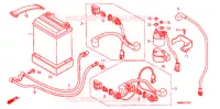 BATTERIE pour Honda TRX 250 FOURTRAX RECON Electric Shift de 2012