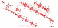 BOITE DE VITESSES pour Honda TRX 250 FOURTRAX RECON Electric Shift de 2012