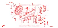 FLASQUE   MACHOIRES DE FREIN AVANT pour Honda TRX 250 FOURTRAX RECON Electric Shift de 2012