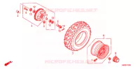 ROUE AVANT pour Honda TRX 250 FOURTRAX RECON Electric Shift de 2012