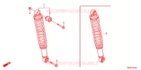 AMORTISSEUR ARRIERE pour Honda TRX 250 FOURTRAX RECON Electric Shift de 2012