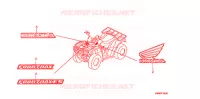 AUTOCOLLANTS pour Honda TRX 250 FOURTRAX RECON Electric Shift de 2012