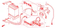 BATTERIE pour Honda TRX 250 FOURTRAX RECON Electric Shift de 2012