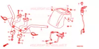 GUIDON pour Honda TRX 250 FOURTRAX RECON Electric Shift de 2012