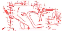LEVIER DE GUIDON   CABLE   COMMODO pour Honda TRX 250 FOURTRAX RECON Electric Shift de 2012