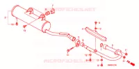 SILENCIEUX D'ECHAPPEMENT pour Honda TRX 250 FOURTRAX RECON Electric Shift de 2012