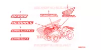 AUTOCOLLANTS pour Honda TRX 250 FOURTRAX RECON Standard de 2013