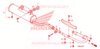 SILENCIEUX D'ECHAPPEMENT pour Honda TRX 250 FOURTRAX RECON Standard de 2013