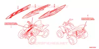 AUTOCOLLANTS pour Honda TRX SPORTRAX 250 X de 2013