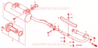 SILENCIEUX D'ECHAPPEMENT pour Honda TRX SPORTRAX 250 X de 2013