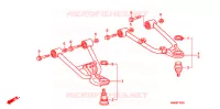 TRIANGLES AVANT pour Honda TRX SPORTRAX 250 X de 2013