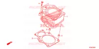 CYLINDRE pour Honda FOURTRAX 420 RANCHER 4X4 Electric Shift CAMO de 2011