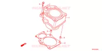 CYLINDRE pour Honda FOURTRAX 420 RANCHER 4X4 Electric Shift CAMO de 2011