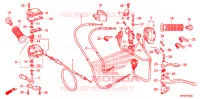 LEVIER DE GUIDON   CABLE   COMMODO pour Honda FOURTRAX 420 RANCHER 4X4 Electric Shift de 2011