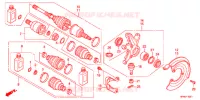 ARBRE DE ROUE AVANT (4WD) pour Honda FOURTRAX 420 RANCHER 4X4 Electric Shift de 2011