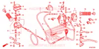 LEVIER DE GUIDON   CABLE   COMMODO pour Honda FOURTRAX 420 RANCHER 4X4 PS CAMO de 2011