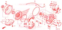 FLASQUE   MACHOIRES DE FREIN ARRIERE pour Honda FOURTRAX 420 RANCHER 4X4 PS de 2011