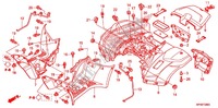 GARDE BOUE ARRIERE pour Honda FOURTRAX 420 RANCHER 4X4 PS de 2011
