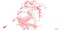 TRIANGLES AVANT (4WD) pour Honda FOURTRAX 420 RANCHER 4X4 PS de 2011