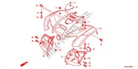 GARDE BOUE AVANT pour Honda FOURTRAX 420 RANCHER 4X4 PS RED de 2011