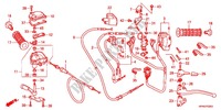 LEVIER DE GUIDON   CABLE   COMMODO pour Honda FOURTRAX 420 RANCHER 4X4 PS RED de 2011