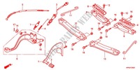 PEDALE   REPOSE PIED pour Honda FOURTRAX 420 RANCHER 4X4 PS RED de 2011