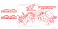 AUTOCOLLANTS pour Honda FOURTRAX 420 RANCHER 4X4 AT de 2013