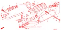 SILENCIEUX D'ECHAPPEMENT pour Honda FOURTRAX 500 FOREMAN RUBICON Hydrostatic de 2013