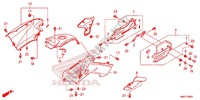 CARENAGE ARRIERE pour Honda FOURTRAX 500 FOREMAN RUBICON Power Steering de 2014